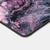 抽象芸術アートとアクリ絵を描ル・ポーピンク デスクマット (コーナー)