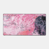 抽象芸術アートとアクリ絵を描ル・ポーピンク デスクマット (正面)