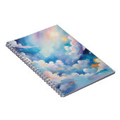 抽象芸術アートと空テーマ ノートブック (右側)