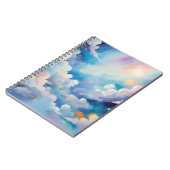 抽象芸術アートと空テーマ ノートブック (左側)