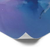 抽象芸術アートと空テーマ ポスター (角)