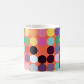 抽象芸術アートのテクスチャ。テカラフルクスチャモダン芸術 コーヒーマグカップ (中央)