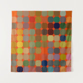 抽象芸術アートのテクスチャ。テカラフルクスチャモダン芸術 タペストリー (正面(横))