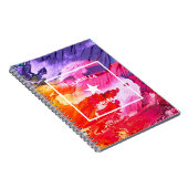 抽象芸術アートのパーソナル化星 ノートブック (右側)