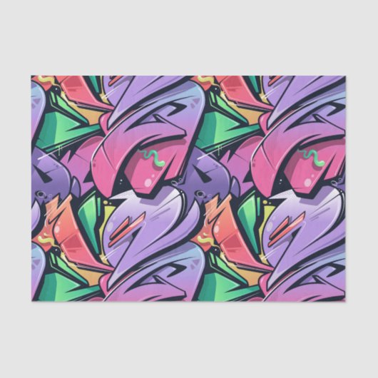 抽象芸術アートの切り離し 薄葉紙 (正面)