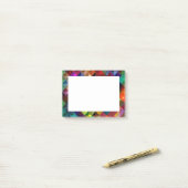 抽象芸術アートの投稿に関する注意 ポストイット (デスク上)