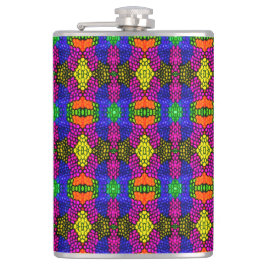 抽象芸術アートの明るいパターン フラスク