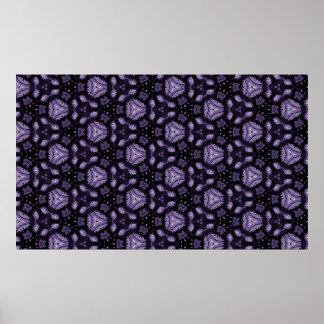 抽象芸術アートの目とダイヤモンドの水彩模様 ポスター