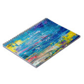 抽象芸術アートの背景キャンバスに油絵。C ノートブック (左側)