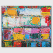 抽象芸術アートの背景モダン美数々の術 ラッピングペーパー (フラット)