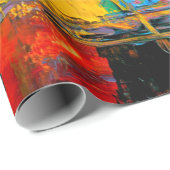 抽象芸術アートの背景モダン美数々の術 ラッピングペーパー (ロールコーナー)