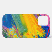 抽象芸術アートの背景手絵を描の背景。  Case-Mate iPhoneケース (裏面 (横))