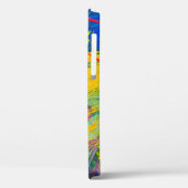 抽象芸術アートの背景手絵を描の背景。  Case-Mate iPhoneケース (裏面 / 左)