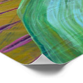 抽象芸術アートの背景。手色彩の鮮やかの背景。 ポスター (角)