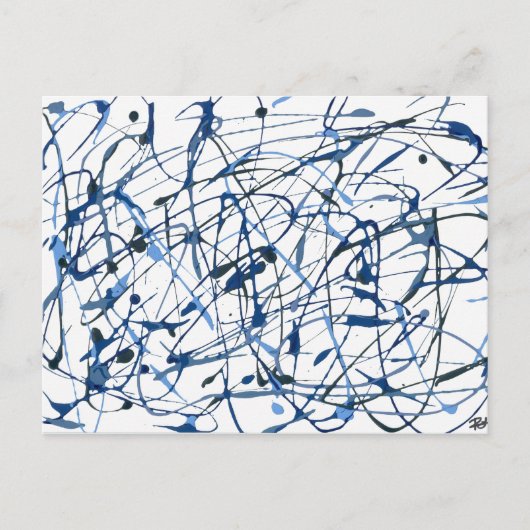 抽象芸術アートはがき ポストカード (正面)