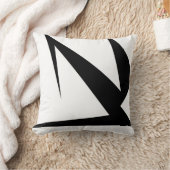 抽象芸術アートはっきりした白黒 クッション (ブランケット)