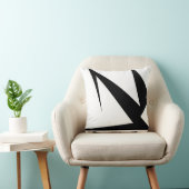 抽象芸術アートはっきりした白黒 クッション (椅子)