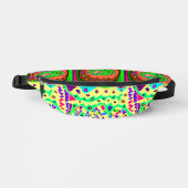 抽象芸術アートは多くの色を神から吹き飛ばす ファニーパック (正面)