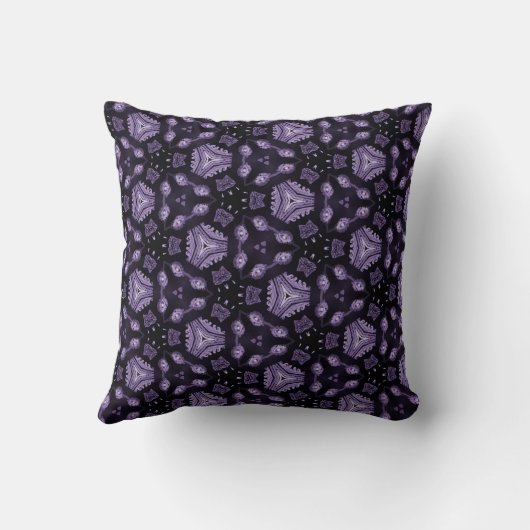 抽象芸術アートアイズとダイヤモンド水彩模様 クッション (裏面)