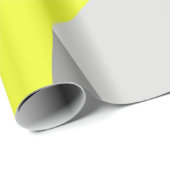 抽象芸術アートイエローホワイトグレーパターン ラッピングペーパー (ロールコーナー)