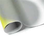 抽象芸術アートイエローホワイトグレーパターン ラッピングペーパー (ロールコーナー)