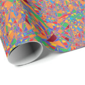 抽象芸術アートイタリアン ラッピングペーパー (ロールコーナー)