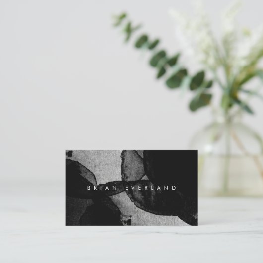 抽象芸術アートウォーターカラーアーティストプロファイ連絡ルアプリ 予約カード (スタンド正面)