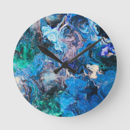 抽象芸術アートウォールクロック ラウンド壁時計