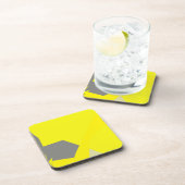 抽象芸術アートエナジーイエローグレイ コースター (右側)