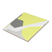 抽象芸術アートエナジーイエローグレイ タイル (側面)