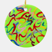 抽象芸術アートオーナメント セラミックオーナメント (裏面)