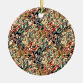 抽象芸術アートオーナメント セラミックオーナメント (正面)