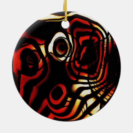 抽象芸術アートオーナメント セラミックオーナメント (裏面)