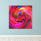抽象芸術アートカラフルのバ絵を描ックバック#23 キャンバスプリント (インサイチュ (ウッドフロア))