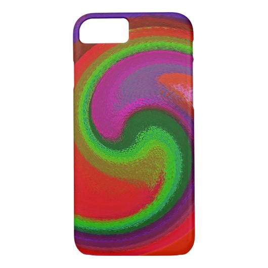 抽象芸術アートカラフルのバ絵を描ックバック#31 Case-Mate iPhoneケース (裏面)