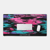 抽象芸術アートカラフルシェイプカスタム デスクマット (キーボード&マウス)