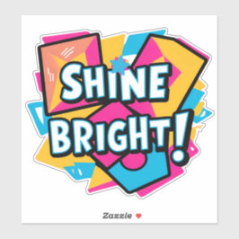 抽象芸術アートカラフルAと吸息デザイン シール