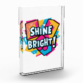 抽象芸術アートカラフルAと吸息デザイン フォトブロック (左)