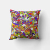 抽象芸術アートキャンバス装飾用クッション クッション (裏面)