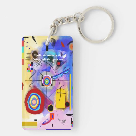 抽象芸術アートキーチェインスパイアーンバイカンディンスキー キーホルダー (裏面)
