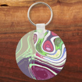 抽象芸術アートキーチェーン キーホルダー (正面)