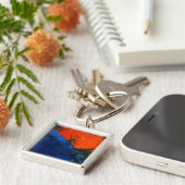 抽象芸術アートキーチェーン キーホルダー (側面)