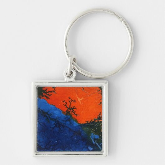 抽象芸術アートキーチェーン キーホルダー (正面)