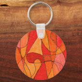 抽象芸術アートキーチェーン キーホルダー (正面)