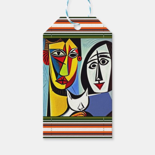 抽象芸術アートギフトラベル ギフトタグ (正面)