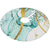 抽象芸術アートクラウド：半透明インク ブラッシュドポリエステルツリースカート (アングル)