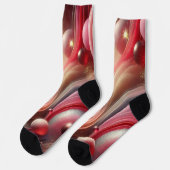 抽象芸術アートクルーソックス ソックス (左)