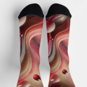 抽象芸術アートクルーソックス ソックス (上部)