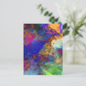 抽象芸術アートクールはがき ポストカード (スタンド正面)
