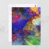 抽象芸術アートクールはがき ポストカード (正面/裏面)